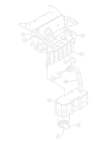 Part Location Diagram of 783-0385 Husky Heat Shield Bracket